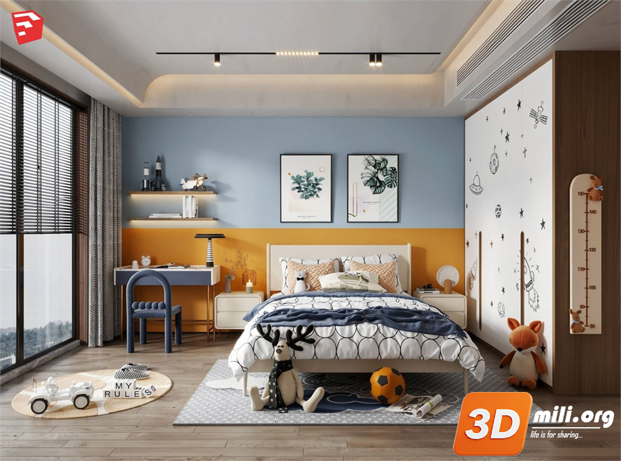 Children Room Scenes Skp FIles 